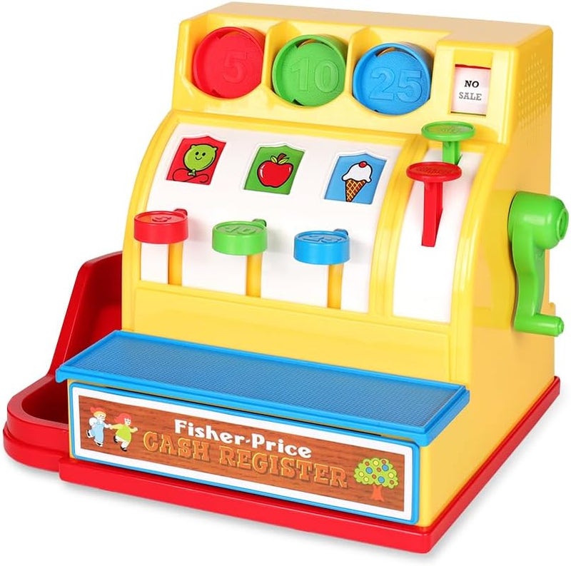 Basic Fun Fisher-Price Classics - Retro Cash Register - Great Pre-School Gift for Girls and Boys, Kids and Toddlers, Birthday Gift, Christmas, Holiday, Ages 2+ - Image 3